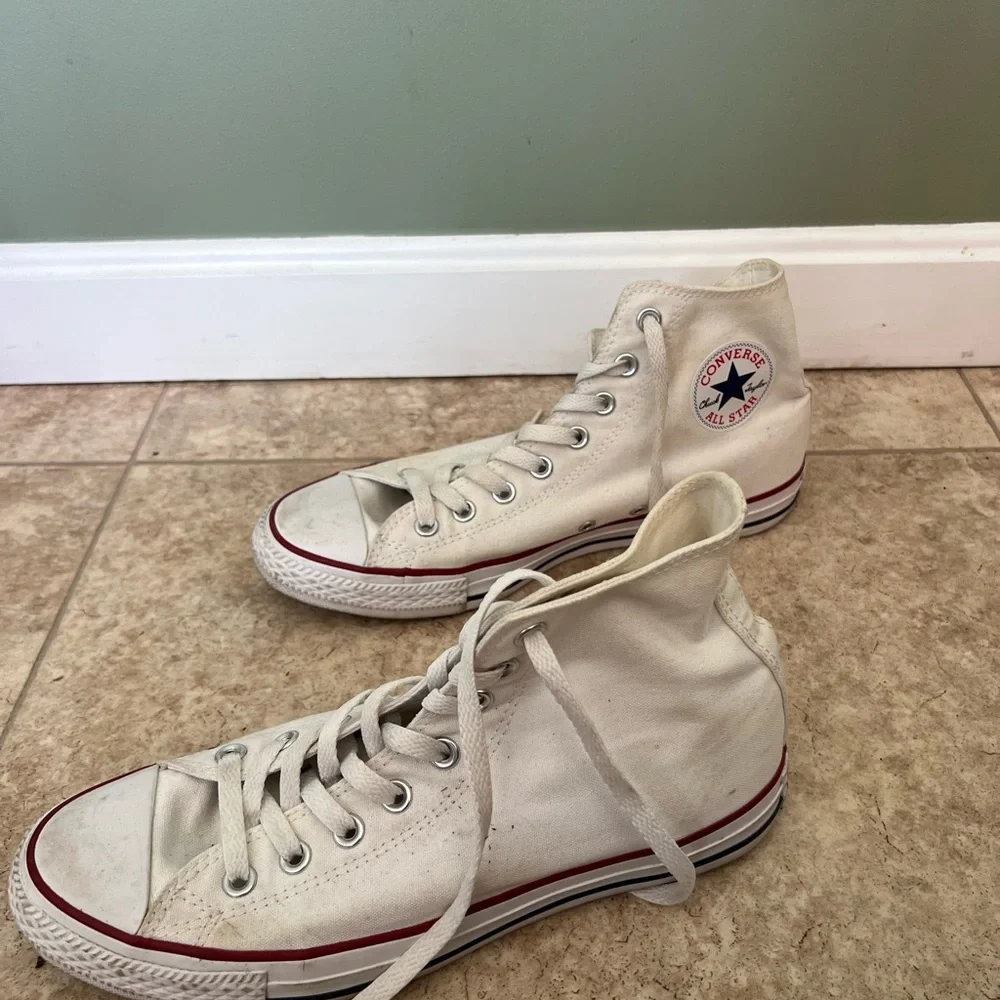 Converse White High-Top Sneakers - Picture 3 of 6